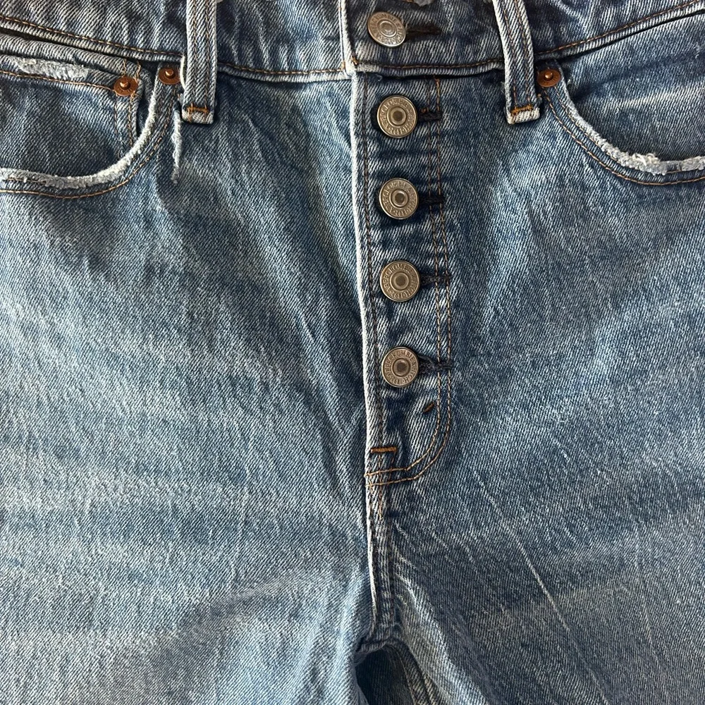Abercrombie & Fitch High Rise Button Fly Skinny Jeans 27/4 Classic Medium Wash - Picture 5 of 12
